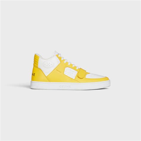 celine ct-02 mid sneaker with scratch in calfskin optic white|Men's Ct.